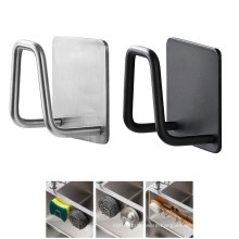 Drain Storage Rack Kitchen Sponges Holder Sink Hook Clothes Storage Wall Hooks Bathroom Towels Hanger Sink Accessories